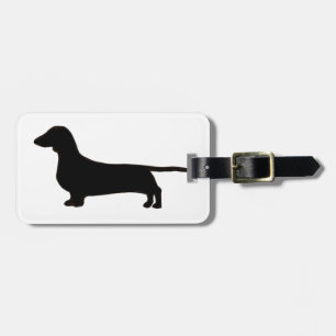 dachshund luggage tag