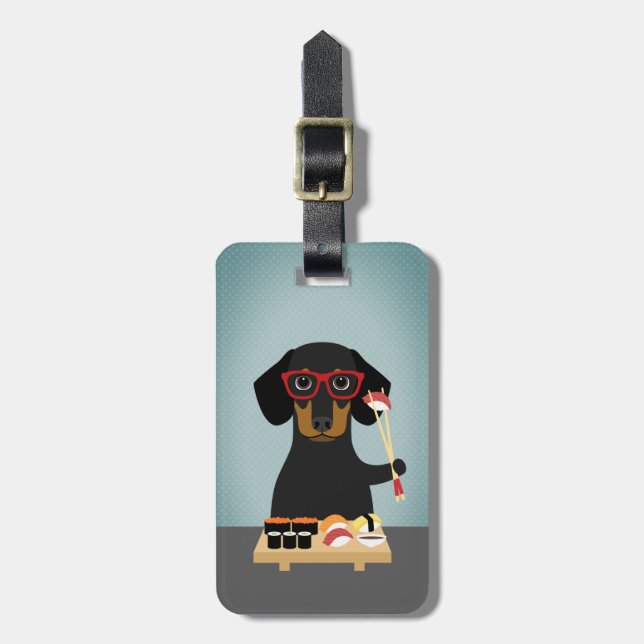 Dachshund Luggage Tags (Front Vertical)