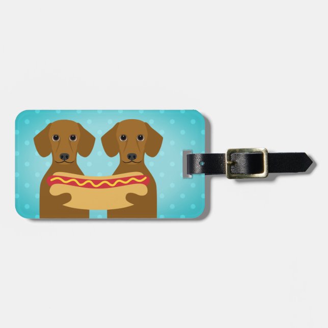 Dachshund Luggage Tags (Front Horizontal)