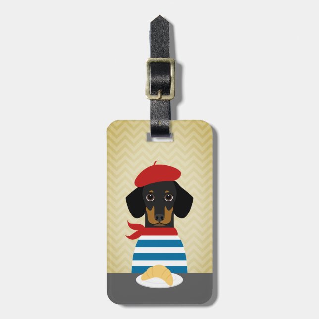 Dachshund Luggage Tags (Front Vertical)