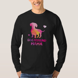 Dachshund Mama Colour Dackel Dog T-Shirt