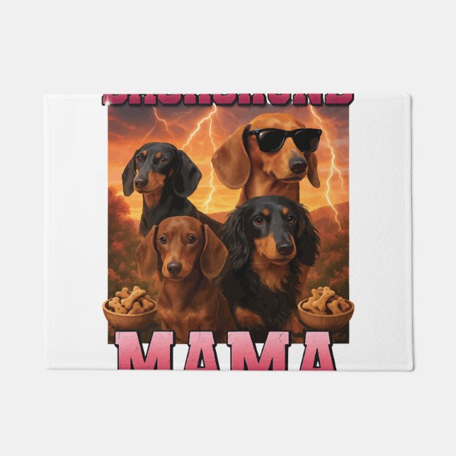 Dachshund Mama Doormat (Front)