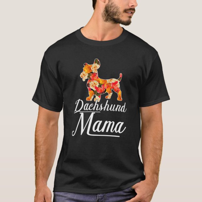 Dachshund Mama Sausage Dog Pet Animal Women Dachsh T-Shirt (Front)