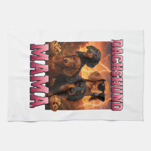 Dachshund Mama Tea Towel