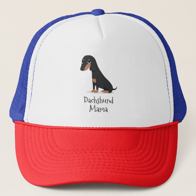 Dachshund Mama Trucker Hat (Front)
