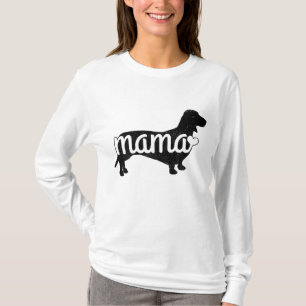 Dachshund Mama Wiener Dog Doxie Mum Funny Cute Gif T-Shirt
