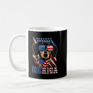 Dachshund Merica 4th of July Coffee Mug