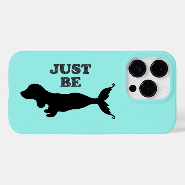 Dachshund Mermaid iPhone 14 Pro Max Case (Back (Horizontal))
