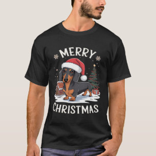Dachshund Merry Christmas Classic T-Shirt