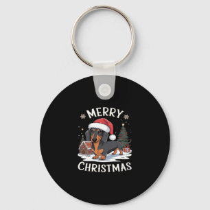 Dachshund Merry Christmas Classic T-Shirt Key Ring