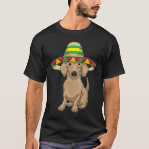 Dachshund Mexican hat T-Shirt