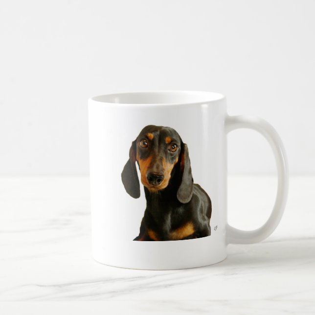 Dachshund ( Miniature Brown Short Haired ) Coffee Mug (Right)