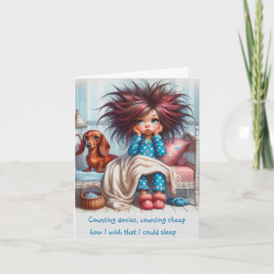 Dachshund Missing You Card