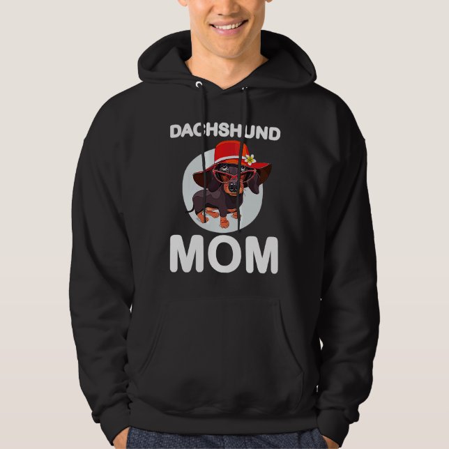 Dachshund Mom  557 Hoodie (Front)