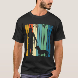 Dachshund Mom Cute Wiener Dog Womens  Weiner Sausa T-Shirt