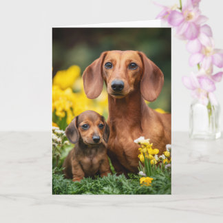 Dachshund Mom Mother’s Day Love Card