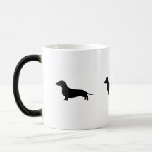 Dachshund morphing mug