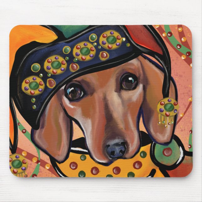 DACHSHUND    MOUSE MAT (Front)