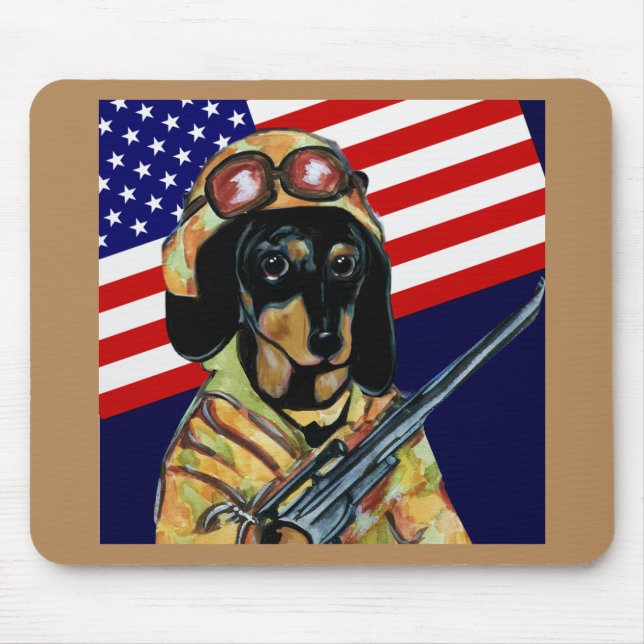 DACHSHUND MOUSE MAT (Front)