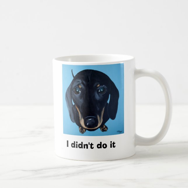 Dachshund Mug - I didn't do it (Right)