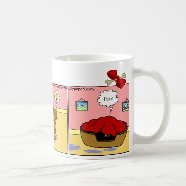 Dachshund Mug: Spring Coffee Mug (Right)