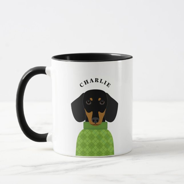 Dachshund Mugs (Left)