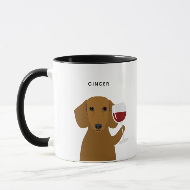 Dachshund Mugs (Left)