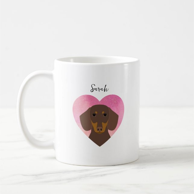 Dachshund Mugs (Left)