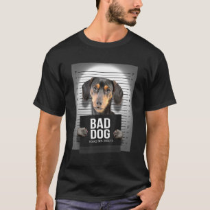 Dachshund Mugshot T-Shirt