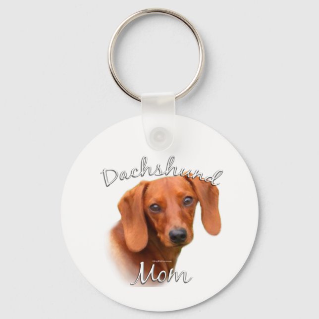 Dachshund Mum 2 Key Ring (Front)