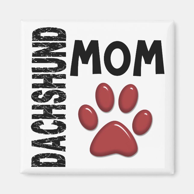 Dachshund Mum 2 Magnet (Front)