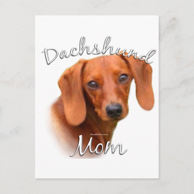 Dachshund Mum 2 Postcard (Front)