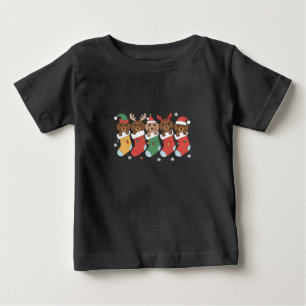 Dachshund Mum Christmas Dog Lover Gift New Year Baby T-Shirt