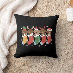 Dachshund Mum Christmas Dog Lover Gift New Year Cushion