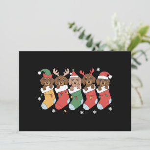 Dachshund Mum Christmas Dog Lover Gift New Year Holiday Card