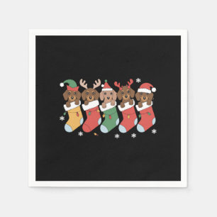 Dachshund Mum Christmas Dog Lover Gift New Year Napkin