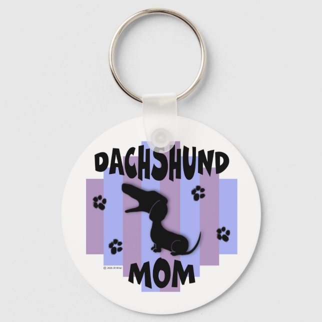 Dachshund Mum Keychain (Front)