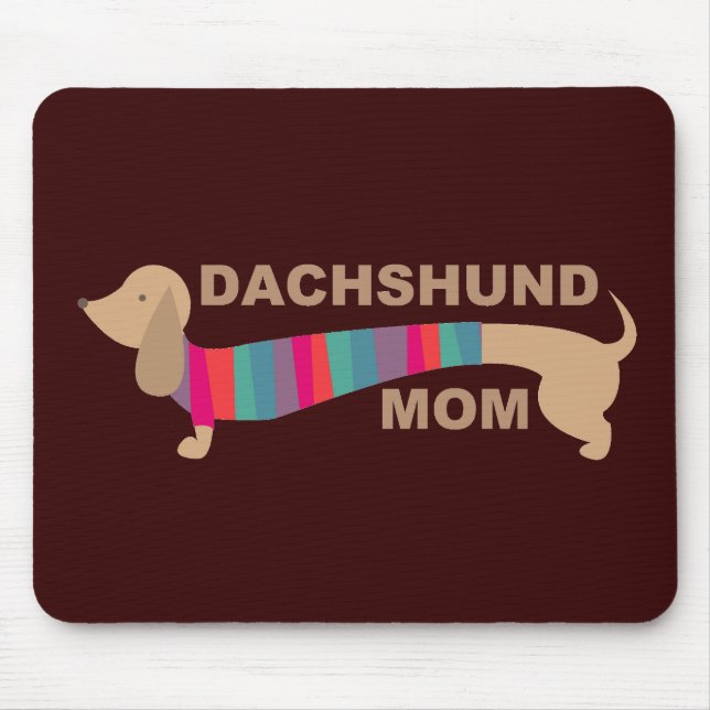 Dachshund Mum Mouse Mat (Front)