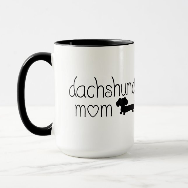 Dachshund Mum Mug for Wiener Dog Lovers (Left)