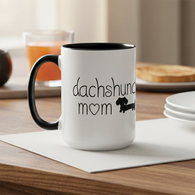 Dachshund Mum Mug for Wiener Dog Lovers (dachshund mom mug)