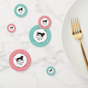 Dachshund Mum (S black & tan) Cute Dog Mum Confetti