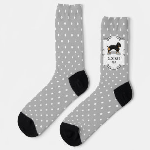 Dachshund Mum (S black & tan) - Cute dog mum Socks
