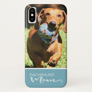 Dachshund Mum Smooth Add Your Dog Photo iPhone X Case