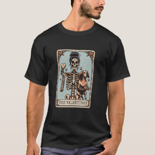 Dachshund Mum Tarot Card, Wiener Dog Skeleton Vale T-Shirt