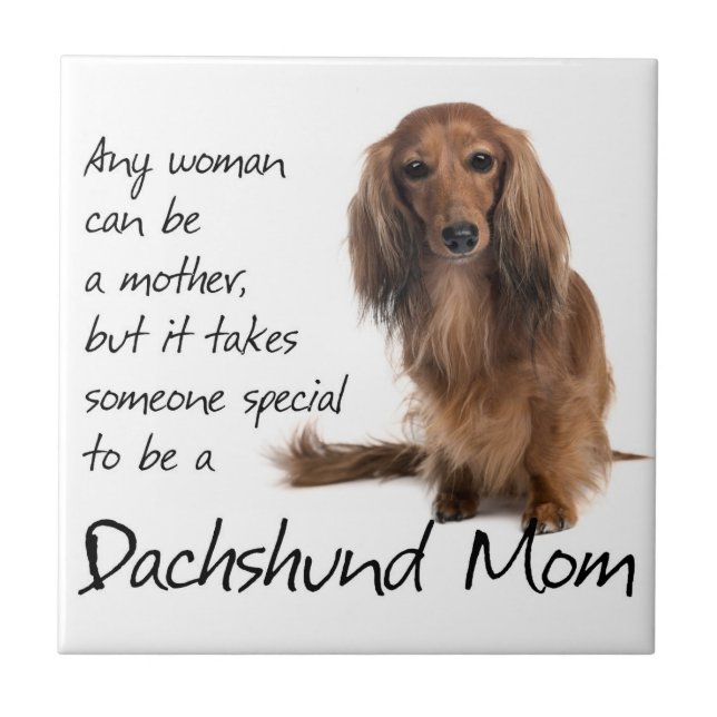 Dachshund Mum Tile (Front)