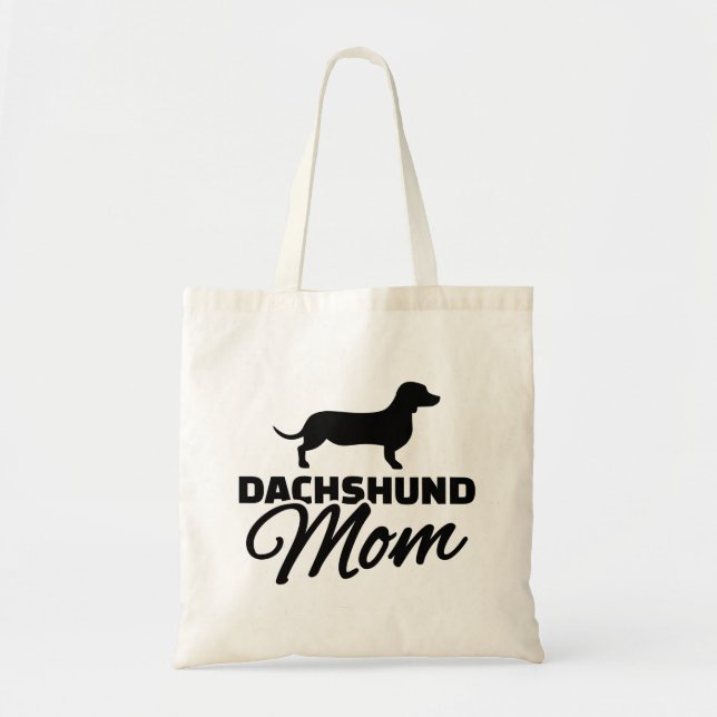 Dachshund Mum Tote Bag (Front)