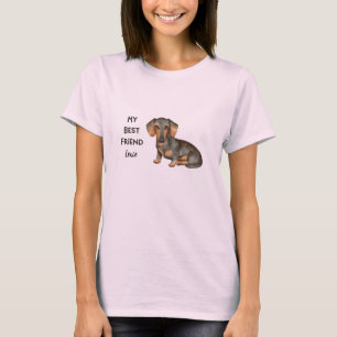 Dachshund My Best Friend Custom Pet Name T-Shirt