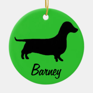 Dachshund Name and Photo Ornament