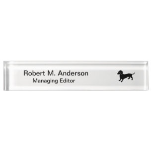 Dachshund Nameplate
