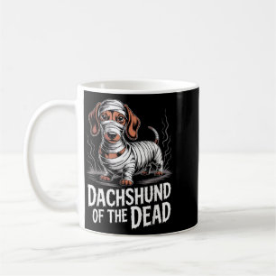 Dachshund Of Dead Funny Dog Halloween Mummy Coffee Mug